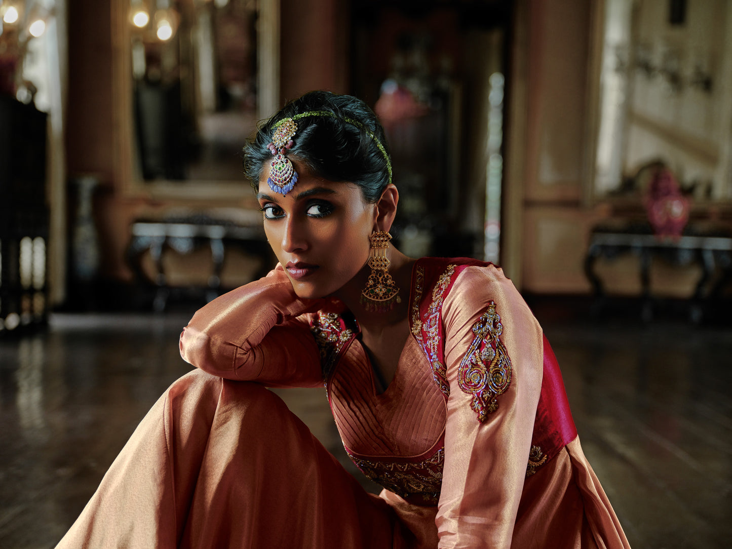 MEHFIL DUAL TONE ANARKALI SET