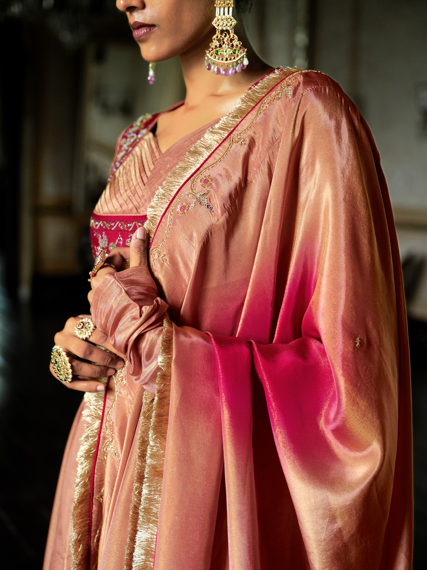 MEHFIL DUAL TONE ANARKALI SET