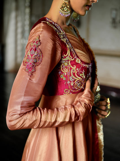 MEHFIL DUAL TONE ANARKALI SET