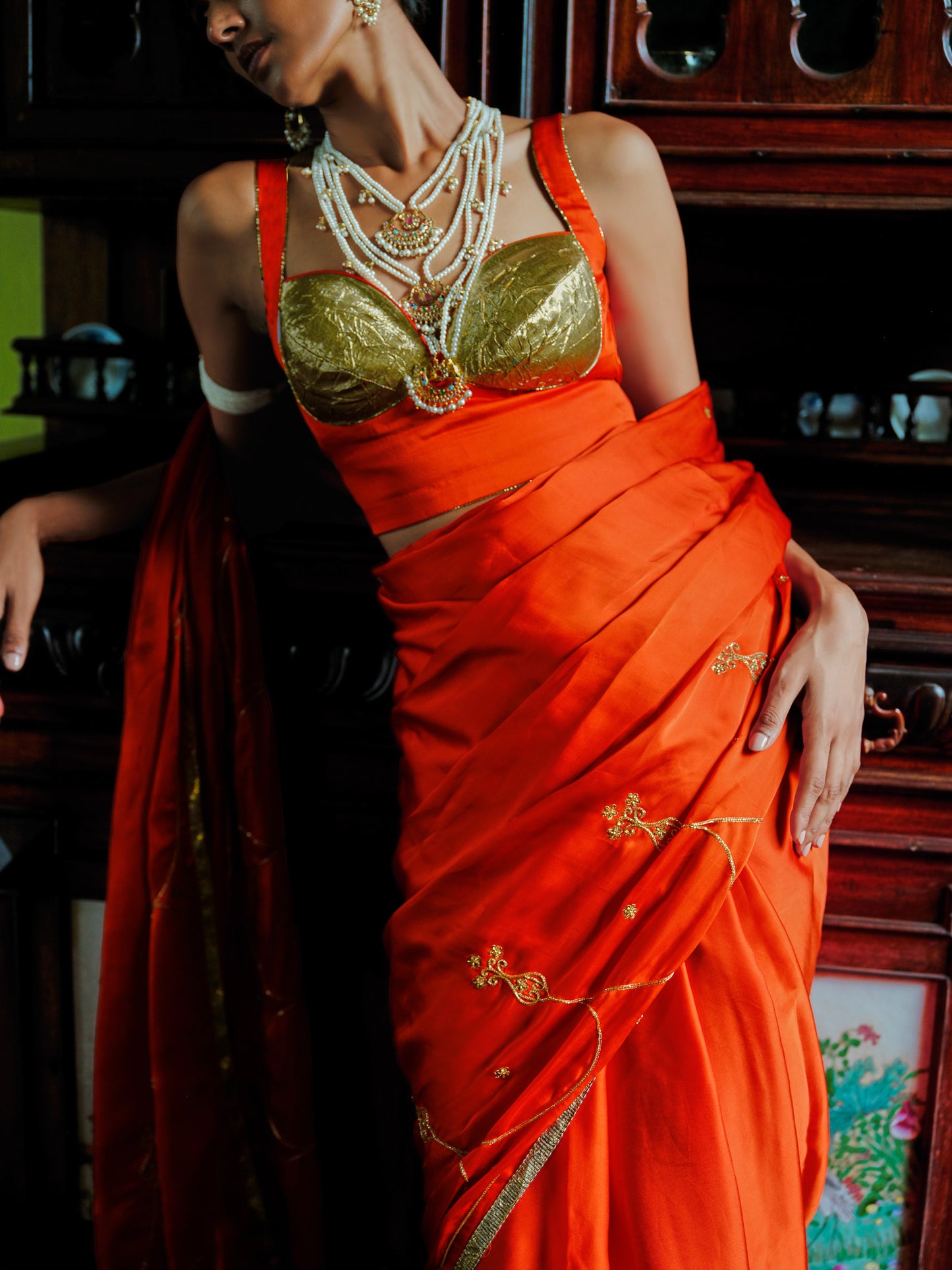 AGNEE REKHA SAREE SET