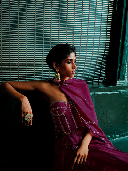 JAMUNI SAAZ SAREE COORD SET