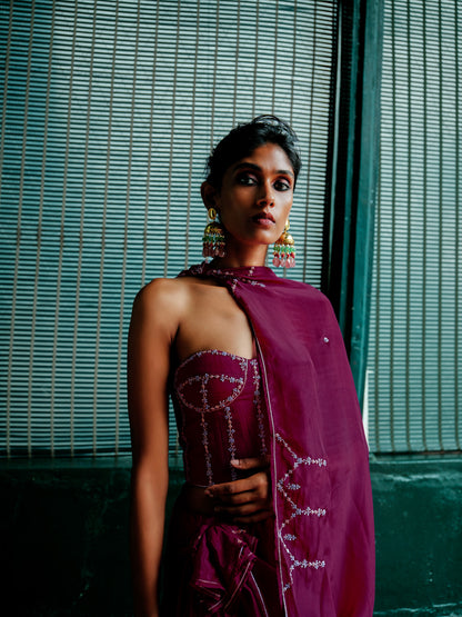 JAMUNI SAAZ SAREE COORD SET