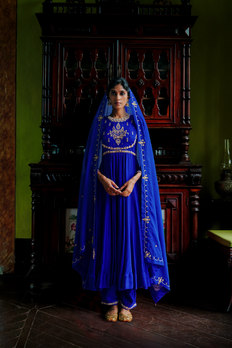 NEEL TARA ANARKALI SET