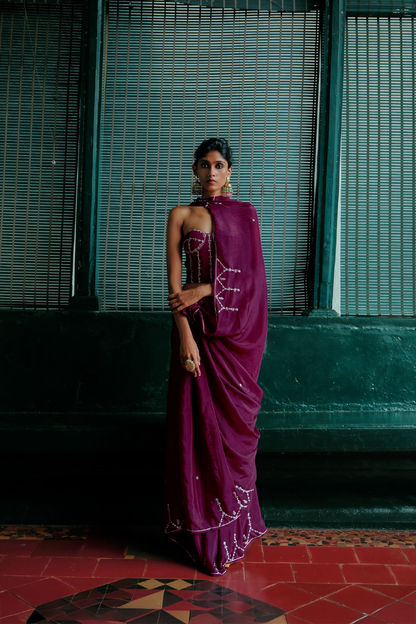 JAMUNI SAAZ SAREE COORD SET