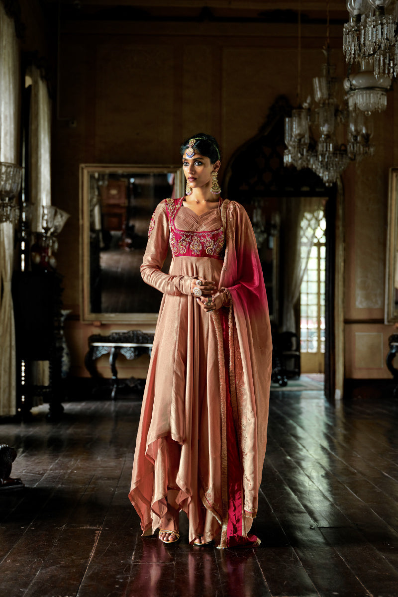 MEHFIL DUAL TONE ANARKALI SET